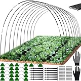 Folientunnel für Hochbeet,Pflanztunnel Bögen für Hochbeet,65 PCS Tunnelbögen...