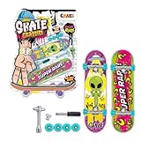 Craze Skate Fingerboard Set 2er Pack – Leuchtende Mini-Skateboards mit Zubehör für Kinder &...