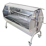 Beeketal 'BSGW-150G' Profi Spanferkelgrill mit Abdeckung, mobiler Spießgrill mit Grillmotor und...