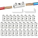 PATIKIL Stahlseilklemme 6er Pack M3 Drahtseilklemmen 3 3mm Lochdurchmesser Mit Endschraubenstopp Und...