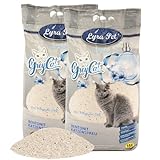 Lyra Pet® | 30 Liter Grey Cat Katzenstreu | Mit Aktivkohle | Mit Babypuder Duft | Feines Klumpstreu...
