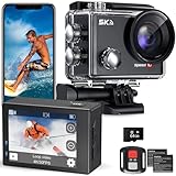 Hiicam Speed 10 Action Cam, 5K30FPS 30MP Actioncam 40M Unterwasserkamera Wasserdicht WiFi 170°Ultra...