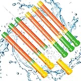 6Pcs Wasserpistolen für Kinder, Wasserkanone mit Wassertank, Wasserpistole Spielzeug, Spritzpistole...