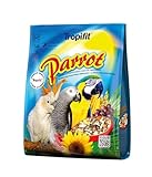 Parrot 1kg - Mischung aus Saaten, Trockenfrüchten, Gemüse für große Papageien (z.B....
