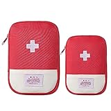 Kadagg 2er-Pack Leere Reise-Erste-Hilfe-Taschen tragbare Leere medizinische Tasche Leere Tragetasche...