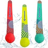 Schildkröt Neopren Tauchbälle 3 Stück - Wasser Tauchspielzeug für Kinder - Ball Durchmesser 6 cm...