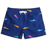 MaaMgic Kleine Jungen Badeshorts Schnelltrocknend Boardshorts mit Mesh-Futter Taschen und...