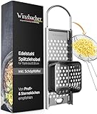 Winzbacher Edelstahl Spätzlehobel + Schöpflöffel [Topf Ø von 16-30cm] Spülmaschinenfest |...