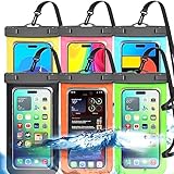 6 Stück Mehrfarbige Allgemein wasserdichte Handy Tasche,wasserdichte Handy hülle Trocken Sack...