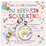 Humairc Einschulung Mädchen Geschenk Schutzengel Schlüsselanhänger Schulkind Schultüte Füllung...