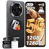 Blackview Shark 6 Handy 5G Ohne Vertrag 12GB+128GB/2TB TF Smartphone Ohne Vertrag 6.88' 120Hz...