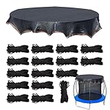 Trampolin-Deckenschutz - Trampolin-Schatten - Witterungsbeständiges Netz Mit Spitze UV-Schutz Für...