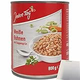 Jeden Tag Weiße Bohnen mit Suppengrün (800g Dose) + usy Block