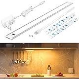 WOBSION 42CM LED Unterbauleuchte Küche Dimmbar mit Berührungsloser Sensor,Warmweiß Unterbau...