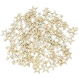 DLUSZERT 600 Stück Holzsterne Scheiben, Mix Holz Sterne Deko, Unvollendete Holzsterne Rahmen zum...