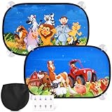 2 Stück Sonnenschutz Auto Baby mit UV Schutz,51x31cm Autofenster Sonnenschutz Kinder,8...
