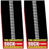 Parkplatzschilder für schlechte Parkplätze 50 Stück, gefälschte Aufkleber Warnung Scherz...