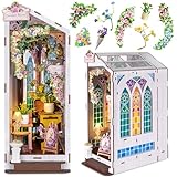 Ltteaoy DIY Miniatur Haus Kits,Gewächshaus Puppenhaus Booknook Handwerk Kits für Jugendliche,Book...