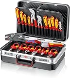 KNIPEX Werkzeugkoffer 'Vision24' Elektro, 20-teilig, 21 Steckmöglichkeiten, 24 l Volumen, 480 x 380...