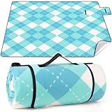 SVIPDDD Picknickdecke XXL 200x200 cm,Strandmatte faltbar,Stranddecke mit Wasserdichter...