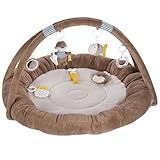 Fehn 3-D-Activity-Nest Otter – Besonders weicher Spielbogen mit 7 abnehmbaren Spielzeugen für...