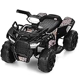 DREAMADE 6V Elektro Quad Kinder mit Aufbewahrungsbox, Mini Kinderquad mit Musik & Hupe & LED-Licht,...