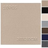 Teppichfliesen 30x30cm Selbstliegend - 10 Stück Set - 0.9m² - Teppichfliesen Selbstklebend,...