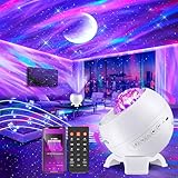 COOLNIGHT Sternenhimmel Projektor Kinder, 180-Lichtmodi Aurora Lampe Galaxy Projector, 15 White...