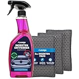 LICARGO® Insektenentferner Set – Insektenschwamm (3 Stück) & Insektenreiniger Auto 750ml –...
