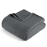 Exclusivo Mezcla 100% Baumwolle Decke Waffeldecke als Bettüberwurf, Weiches Leichtes und...
