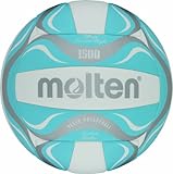 Molten Beachvolleyball BV1500-LB, WEISS/BLAU/SILBER, 5