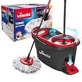 Vileda Turbo 3in1 Komplett-Set | Wischmopp mit Mikrofaser-Moppkopf gegen hartnäckigen Schmutz |...