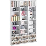 VEVOR Medienaufbewahrungsschrank CD-Regal, 9-lagiges DVD-Regal für bis zu 756 CDs, verstellbare...