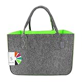 IDEA HOME Filztasche Shopper Groß-30 Liter Einkaufstasche XXL Zusammenklappbar Einkaufskorb...