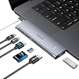 MacBook USB C Adapter, USB C Adapter für MacBook Pro/Air, 7 in 2 Thunderbolt 3 USB C Hub für...