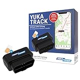 YUKAtrack Elektronisches Fahrtenbuch, Finanzamtkonform, OBD2 Stecker inkl. 12 Monate Lizenz mit SIM...