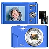 Digitalkamera 1080P HD Kompaktkamera Megapixel Mini-Videokamera 2,4' LCD Digitalkamera...