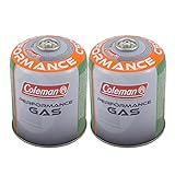 Coleman 2 x C500 Schraubkartusche 440 g Ventil Gas Kartusche Kocher Butan Propan