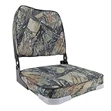 Zhjvihx Klappbarer Bootssitz, Gepolsterter Fischerbootstuhl aus Ethenyl in Marinequalität mit...