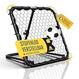 Racetex Rebounder für Fußball Kinder [STUFENLOS VERSTELLBAR] - Fußball Rebounder Kinder und...
