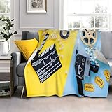 Flauschig Kuscheldecke 150x200cm Camcorder, Film Wohndecke Warm Weiche Hautfreundlich Waschbar...