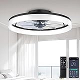 DWDVBL 40cm Deckenventilator Mit Beleuchtung 48W 220V Dimmbare Deckenleuchte Mit Fernbedienung Und...