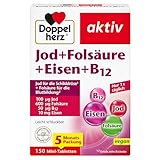 Doppelherz Jod + Folsäure + Eisen + B12 - Mit Folsäure als Beitrag für die normale Blutbildung...