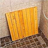 Holz-Duschbadematte, hohles Abflussbrett for Badezimmer, Bodenprofil, individuelle Größe (Farbe:...