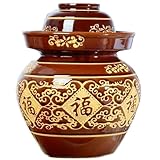 UTLODY Klassisches Keramik-Ingwerglas im chinesischen Stil mit Deckel, Tee-Aufbewahrungsbehälter...