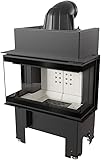 Kratki Kaminofeneinsatz NBC/BSL/P/680/280, 3-seitige Verglasung, Maße in cm: H124,5 x B75,2X...