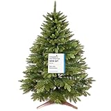 Premium Weihnachtsbaum künstlich 120cm - TESTSIEGER 10 Jahre GARANTIE - Naturgetreu, dichte Zweige,...
