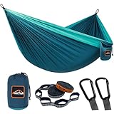 AnorTrek Camping Hängematte, superleichte tragbare Fallschirm Hängematte mit Zwei Baumgurten...