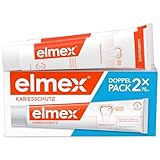 elmex Zahnpasta Kariesschutz 2x75ml – medizinische Zahnreinigung für hochwirksamen Kariesschutz...