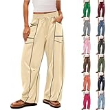 Cocila Jogginghose Damen Sporthose Frauen Baumwolle Trainingshose Fitness High Waist Sweathose...